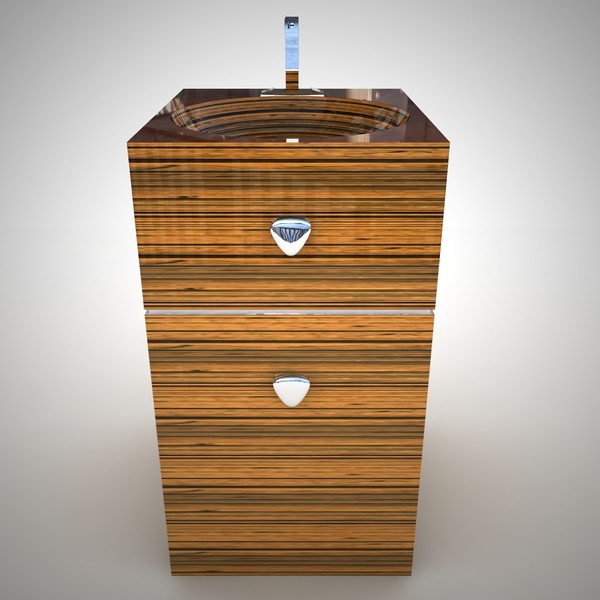 maya ammonitum bathroom cubis sink - Ammonitum Bathroom Cubis Sink Cabinet by malibu3d